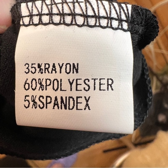 NWT GLORY SUNSHINE Black Cropped Palazzo Pants. Size XL - Picture 7 of 7